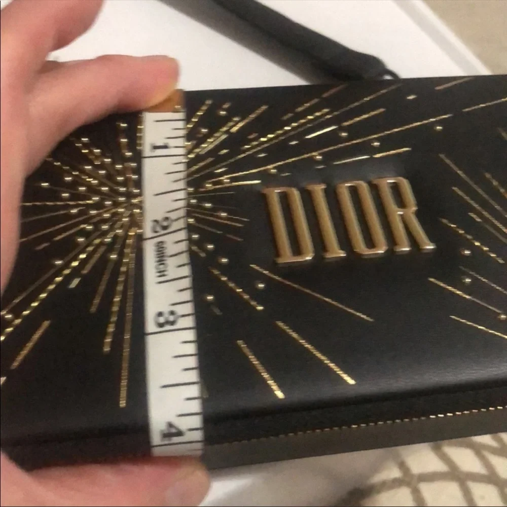 Dior Black and Gold Wallet